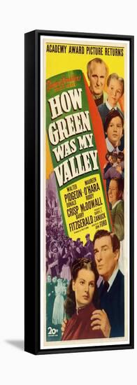 "How Green Was My Valley" 1941, Directed by John Ford-null-Framed Stretched Canvas