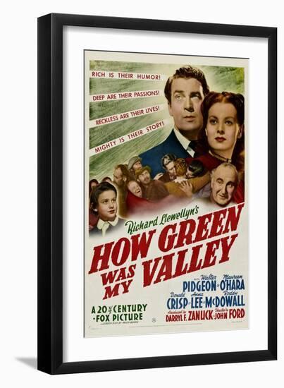 How Green Was My Valley, 1941-null-Framed Photo