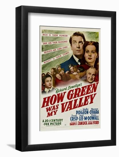 How Green Was My Valley, 1941-null-Framed Photo