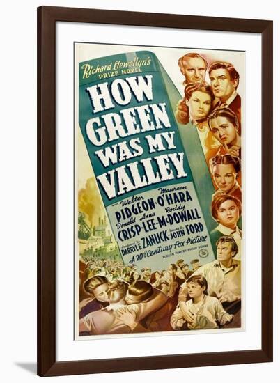 How Green Was My Valley, 1941-null-Framed Photo