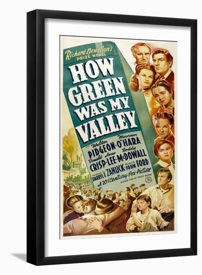 How Green Was My Valley, 1941-null-Framed Photo