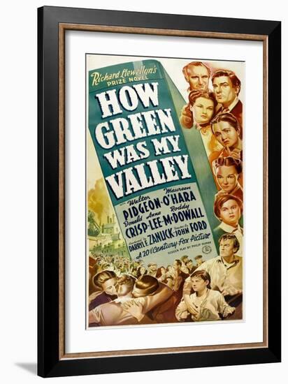 How Green Was My Valley-null-Framed Art Print