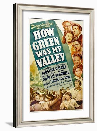How Green Was My Valley-null-Framed Art Print