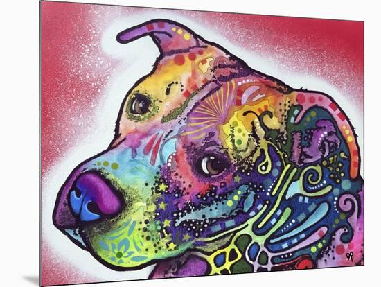 How I See It, Dogs, Pets, Animals, Pink, White, Colorful, Waiting, Pop Art-Russo Dean-Mounted Giclee Print