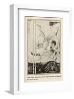 How King Arthur Saw the Questing Beast and Thereof Had Great Marvel-Aubrey Beardsley-Framed Photographic Print