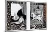 How King Mark and Sir Dinadan Heard Sir Palomides, Illustration from 'Le Morte D'Arthur'-Aubrey Beardsley-Mounted Giclee Print