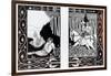 How King Mark and Sir Dinadan Heard Sir Palomides, Illustration from 'Le Morte D'Arthur'-Aubrey Beardsley-Framed Giclee Print