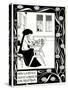 How La Beale Isoud Wrote to Sir Tristram-Aubrey Beardsley-Stretched Canvas