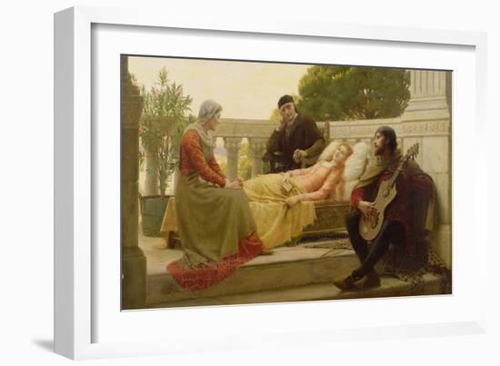 How Liza Loved the King, 1890-Edmund Blair Leighton-Framed Giclee Print