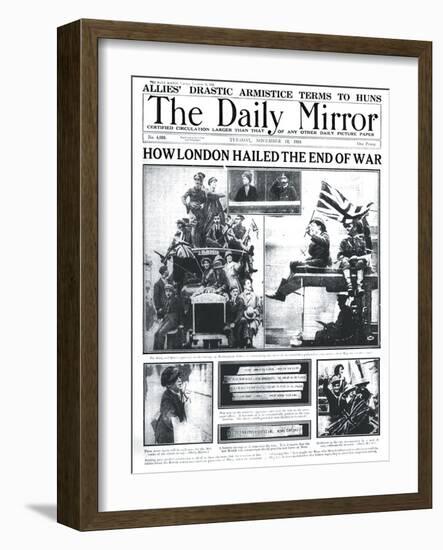 How London Hailed the End of the War-null-Framed Photographic Print