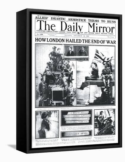 How London Hailed the End of the War-null-Framed Stretched Canvas