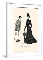 How Long Should I Wear Mourning-Charles Dana Gibson-Framed Art Print