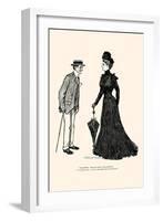 How Long Should I Wear Mourning-Charles Dana Gibson-Framed Art Print