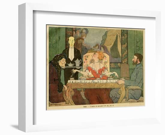 How Many Lumps ? 1917-GK Benda-Framed Art Print