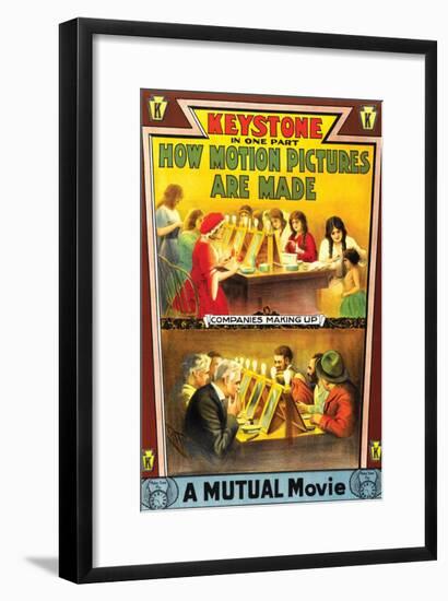 How Motion Pictures Are Made - 1914-null-Framed Giclee Print