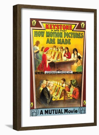 How Motion Pictures Are Made - 1914-null-Framed Giclee Print