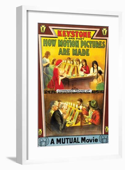 How Motion Pictures Are Made - 1914-null-Framed Giclee Print