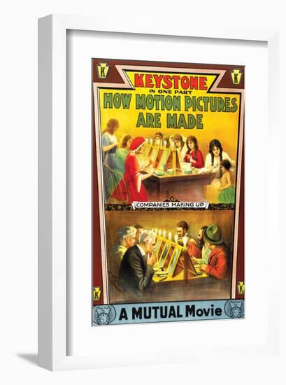 How Motion Pictures Are Made - 1914-null-Framed Giclee Print