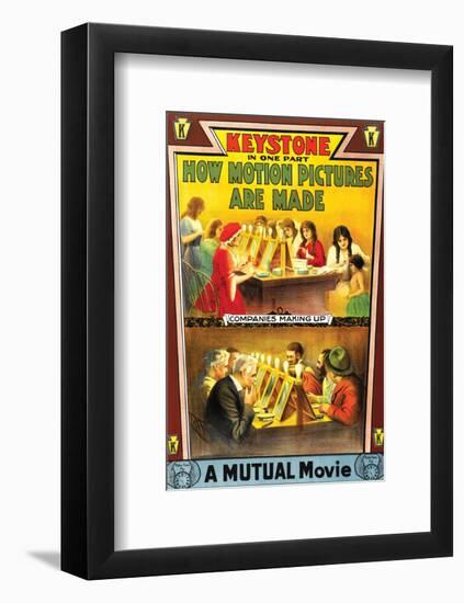 How Motion Pictures Are Made - 1914-null-Framed Giclee Print