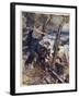 How Norah the Bulldog Was Saved from the Sinking Battleship-Cyrus Cuneo-Framed Giclee Print