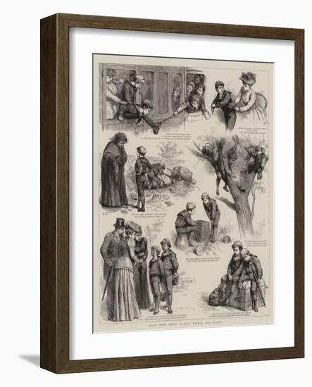 How Our Boys Spent their Holidays-Godefroy Durand-Framed Giclee Print