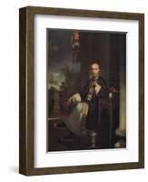 'How Qua, Head of the Hong Merchants in Canton', c1830-George Chinnery-Framed Giclee Print