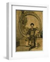 How Qua, Senior Hong Merchant at Canton, China-George Chinnery-Framed Giclee Print