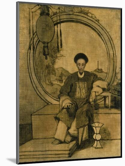 How Qua, Senior Hong Merchant at Canton, China-George Chinnery-Mounted Giclee Print