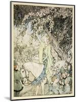 How Queen Guenever Rode A-Maying into the Woods and Fields Beside Westminster-Arthur Rackham-Mounted Premium Giclee Print