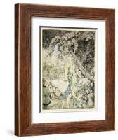 How Queen Guenever Rode A-Maying into the Woods and Fields Beside Westminster-Arthur Rackham-Framed Giclee Print