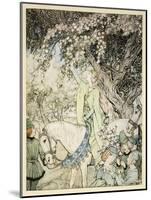 How Queen Guenever Rode A-Maying into the Woods and Fields Beside Westminster-Arthur Rackham-Mounted Giclee Print