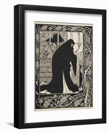 How Queen Guinevere made her a nun-Aubrey Beardsley-Framed Premium Giclee Print