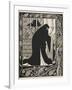 How Queen Guinevere made her a nun-Aubrey Beardsley-Framed Giclee Print