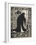 How Queen Guinevere made her a nun-Aubrey Beardsley-Framed Giclee Print