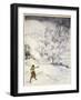 How Sir Launcelot Was Shot by a Gentlewoman Hunting-Arthur Rackham-Framed Giclee Print