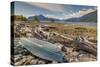 How Sound and overturned boat at Furry Creek off The Sea to Sky Highway near Squamish, British Colu-Frank Fell-Stretched Canvas