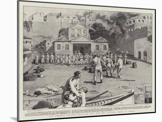 How Surgeon William Maillard, Rn, Won the Victoria Cross at Candia-Frank Dadd-Mounted Giclee Print