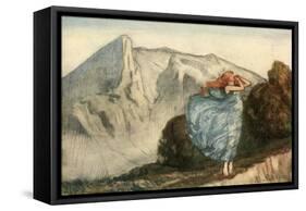 How Sweet the Answer Echo Makes-Robert Anning Bell-Framed Stretched Canvas