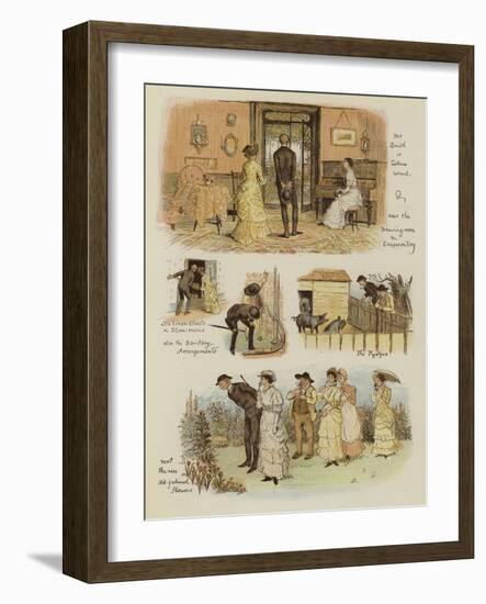 How Tankerville Smith Took a Country Cottage-null-Framed Giclee Print