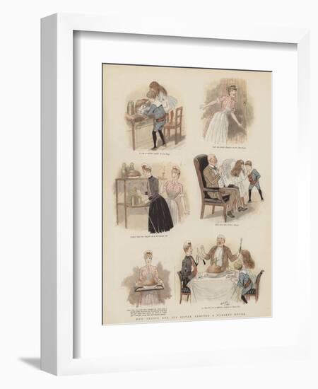 How Teddie and His Sister Adapted a Nursery Rhyme-null-Framed Giclee Print