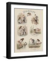 How Teddie and His Sister Adapted a Nursery Rhyme-null-Framed Giclee Print