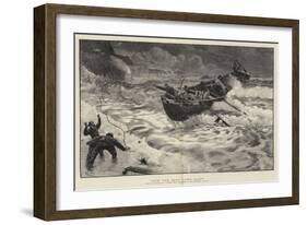 How the Boat Came Home-Charles Napier Hemy-Framed Giclee Print