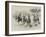 How the Briton Amuses Himself Abroad, a Cigar Race-null-Framed Giclee Print