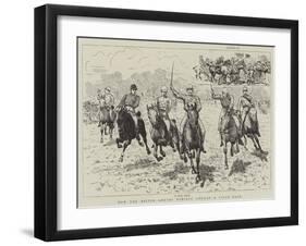 How the Briton Amuses Himself Abroad, a Cigar Race-null-Framed Giclee Print