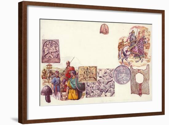 How the Cavalry Protect Themselves-Pat Nicolle-Framed Giclee Print