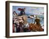 How the Danes Came Up the Channel a Thousand Years Ago, 1925-Herbert A Bone-Framed Giclee Print