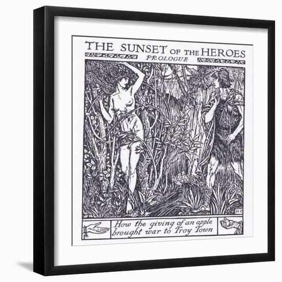 How the Giving of an Apple Brought War to Troy-Herbert Cole-Framed Giclee Print