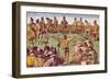 How the Inhabitants of Florida Made Decisions on Important Matters-Jacques Le Moyne-Framed Giclee Print