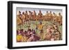 How the Inhabitants of Florida Made Decisions on Important Matters-Jacques Le Moyne-Framed Giclee Print