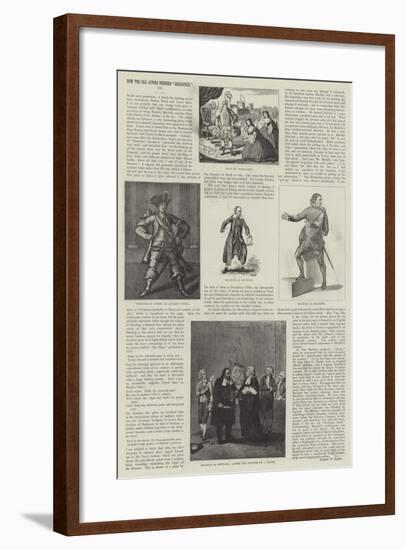 How the Old Actors Dressed Shakspere-John Boyne-Framed Giclee Print